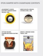 Premium Champagne Gift Set - Eton Hamper with Paul Langier, Cheddar Truckles, Organic Brie, Puff Pastry Twists, Swiss Chocolates - Birthday Champagne Gifts for Her. - Image 4