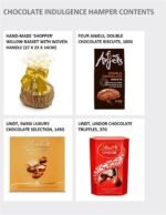Artisanal Chocolate Gift Set - Chocolate Hamper with Luxury Confections, Double Choc Biscuits, Swiss Praline Selection - Sweet Gifts for Mum, Wife, Girlfriend or Sister. - Image 3