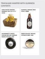 Premium Guinness & Cheese Gift Set - Trafalgar Cheese Hamper with Gourmet Cotswold Cheddar, Brie, Chutney, Oatcakes, Shortbread & Chocolates - Savoury Gifts for Foodies - Image 3