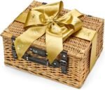 Premium Champagne Gift Set - Eton Hamper with Paul Langier, Cheddar Truckles, Organic Brie, Puff Pastry Twists, Swiss Chocolates - Birthday Champagne Gifts for Her. - Image 2