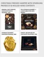 Fireside Gift Hamper with Prosecco & Mulled Wine - Luxury Christmas Hamper with Cheddar Bites, Chocolate Truffles - Gourmet Xmas Hampers for Women & Men - Image 8
