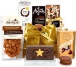 Luxury Chocolate Gift Set - Chocolate Lover Hamper with Gourmet Popcorn, Double Cocoa Biscuits, Swiss Praline Truffles - Artisanal Confectionery Gifts for Women, from Regency Hampers